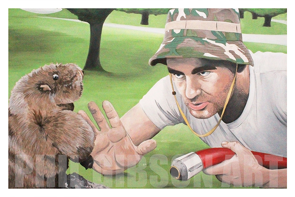Original Caddyshack Art Print Poster Bill Murray National Lampoon Golf Golfing eBay