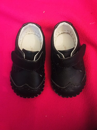 Pediped Ashton Baby Toddler Leather Black Shoes 6-12 months - Picture 2 of 6