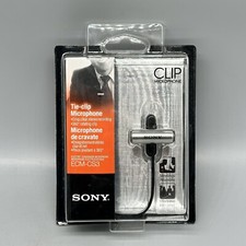 Sony ECM-CS3 OmniDirectional Condenser Wired Tie-Clip Microphone