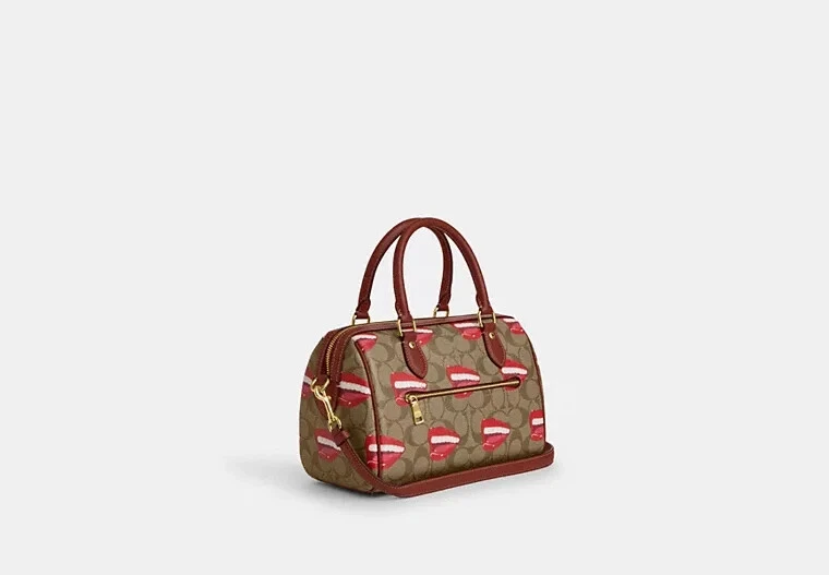 Borsa Coach X Tom Wesselmann Rowan in tela e pelle firmata nuova