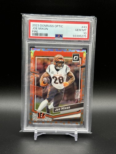 2023 Panini Donruss Optic Fire Emoji Joe Mixon #43 Cincinnati Bengals PSA 10 - Bild 1 von 2