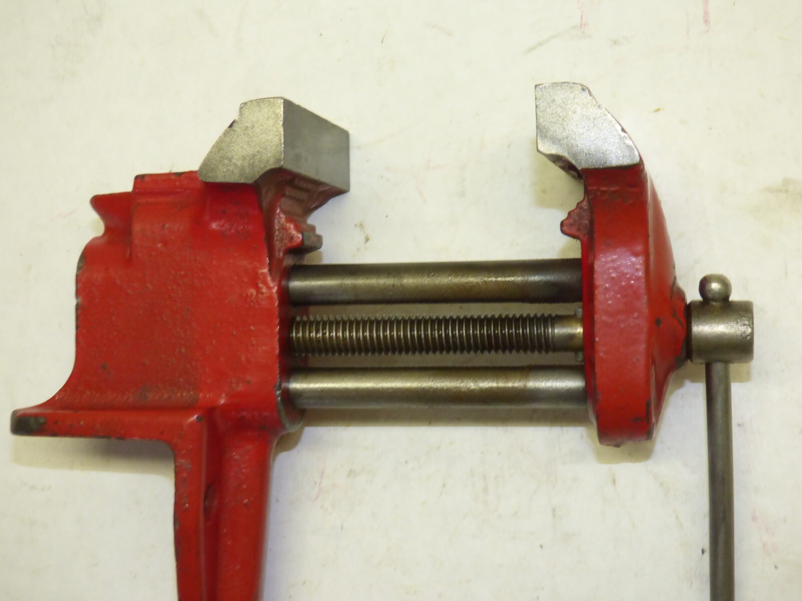 Vintage Cast Iron Utility Machinist Bench Vise Screw Clamp-On Made in USA Sears