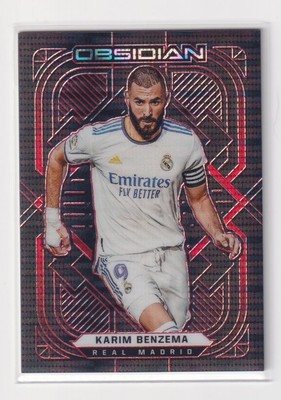 2021-22 Panini Obsidian Red Pulsar Karim Benzema #/26 Breakaway Real Madrid
