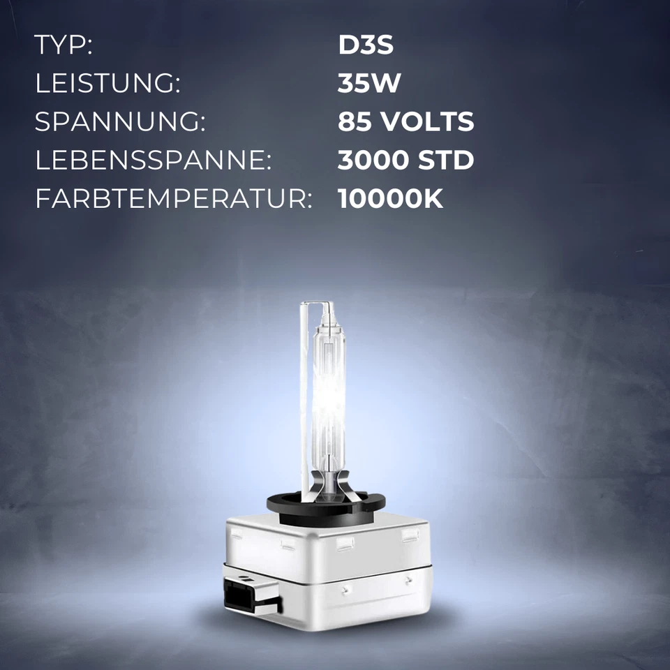 2xOriginal SuperVision D3S 10000K xenón quemador lámpara luz faros Audi VW - Imagen 4 de 4