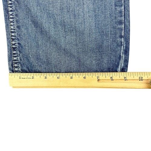 Helix Jeans Herren 32x30 Blau Distressed Relaxed Bootcut Light Wash Baumwolle Denim - Bild 10 von 13