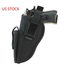Right Left Hand Tactical Gun Pistol Holster Magazine Slot Holder Waist Holster