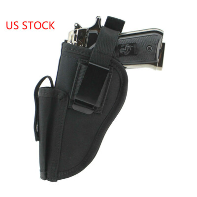 Tactical Ambidextrous Waist Holster - Pistol & Magazine Holder, Right/Left Hand, Nylon, Black