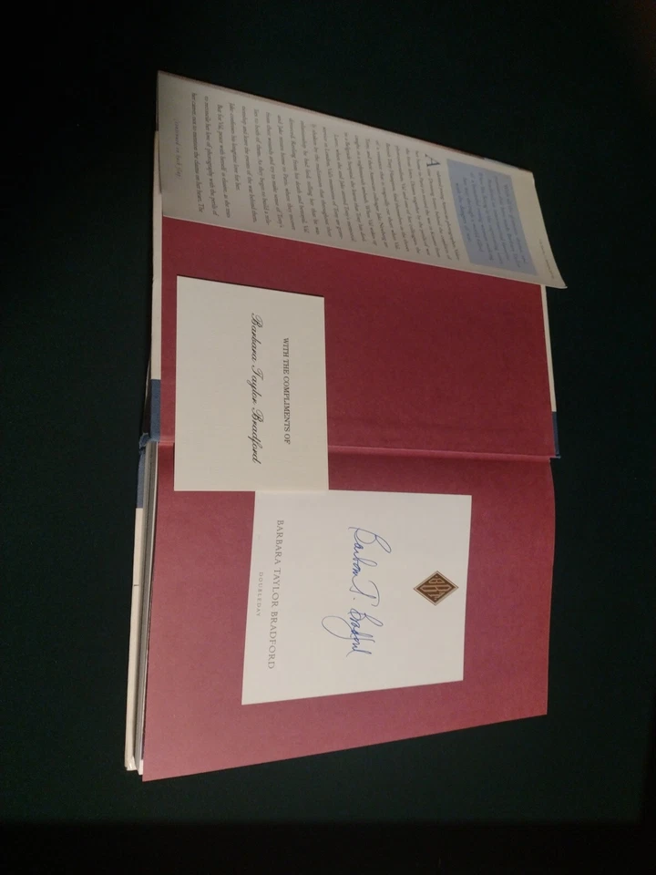 Where You Belong by Barbara Taylor Bradford (2000, Hardcover) signed Foto 2 de 4