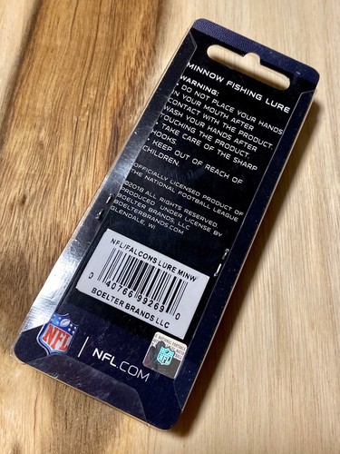 Atlanta Falcons Fishing Bait Lure NFL Football Minnow Crankbait NEW - Picture 2 of 2