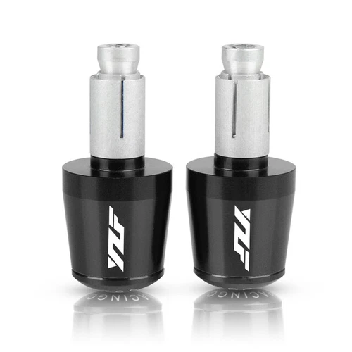 For Yamaha YZF R3 R6 R1 Motorcycle Handlebar Hand Grips Handle Bar End Cap 7/8" - Picture 5 of 8