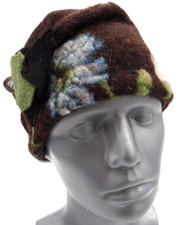 Stirnband Musterwalk Walk gefüttert Fleece  handgefertigt Design kreativ.atelier