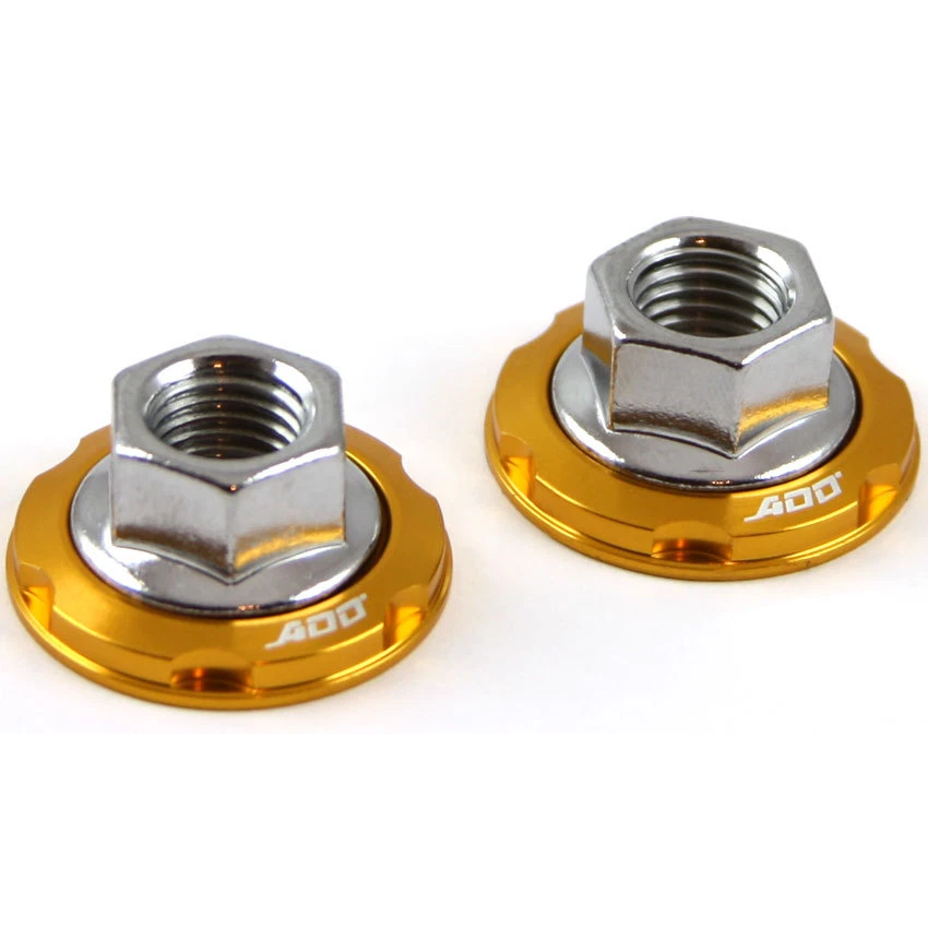 Barra de refuerzo de toalla de puntal tuerca de brazo perno de arandela tuercas cromadas tuerca de 14 mm DORADO Foto 4 de 4