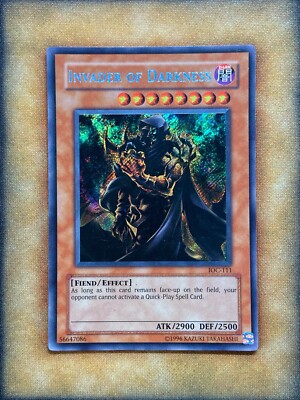 Yugioh Invader of Darkness IOC-111 Secret Rare 1st Ed MP