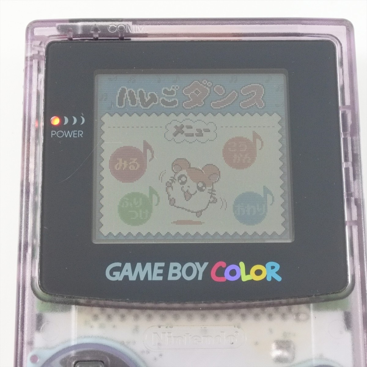 GameBoy Color Console Clear Purple CGB-001 Nintendo made in GameBoy Color Console Clear Purple CGB-001 Nintendo made in