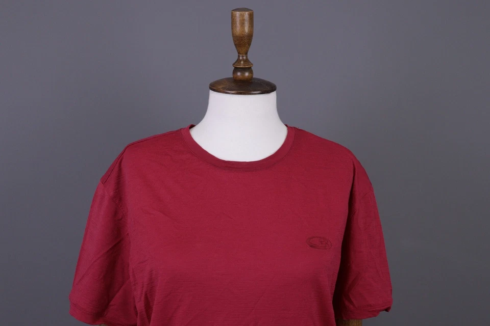 ICEBREAKER Merino Bodyfit Basic 200 Красная Шерсть Мериноса Базовый Слой Размер L - Изображение 2 из 4