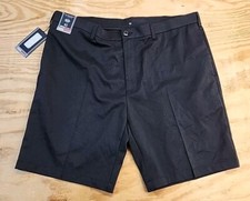 Roundtree Yorke Travel Smart Black Poly Blend Shorts Mens 42 NWT