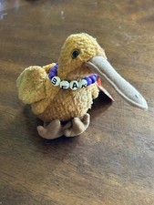Vtg. TY Beanie Baby-Beak the Kiwi Bird-DOB 2/3/1998-org tags