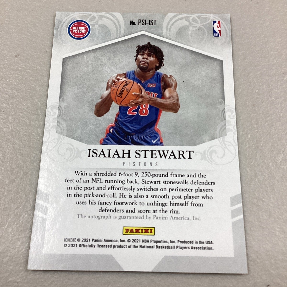 Isaiah Stewart Private Signings Icon RC On Card Auto | eBay