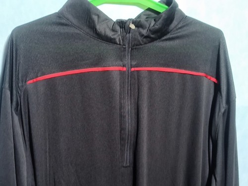 Holloway Men's Dry-Excel 100% Polyester Wicking Knit Defer Pullover XL Black - Picture 2 of 9