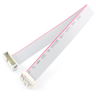 1Pcs 2.54mm Male Box Header 14 P To IDC FC Female 14 Pin Flat Ribbon Cable 30CM