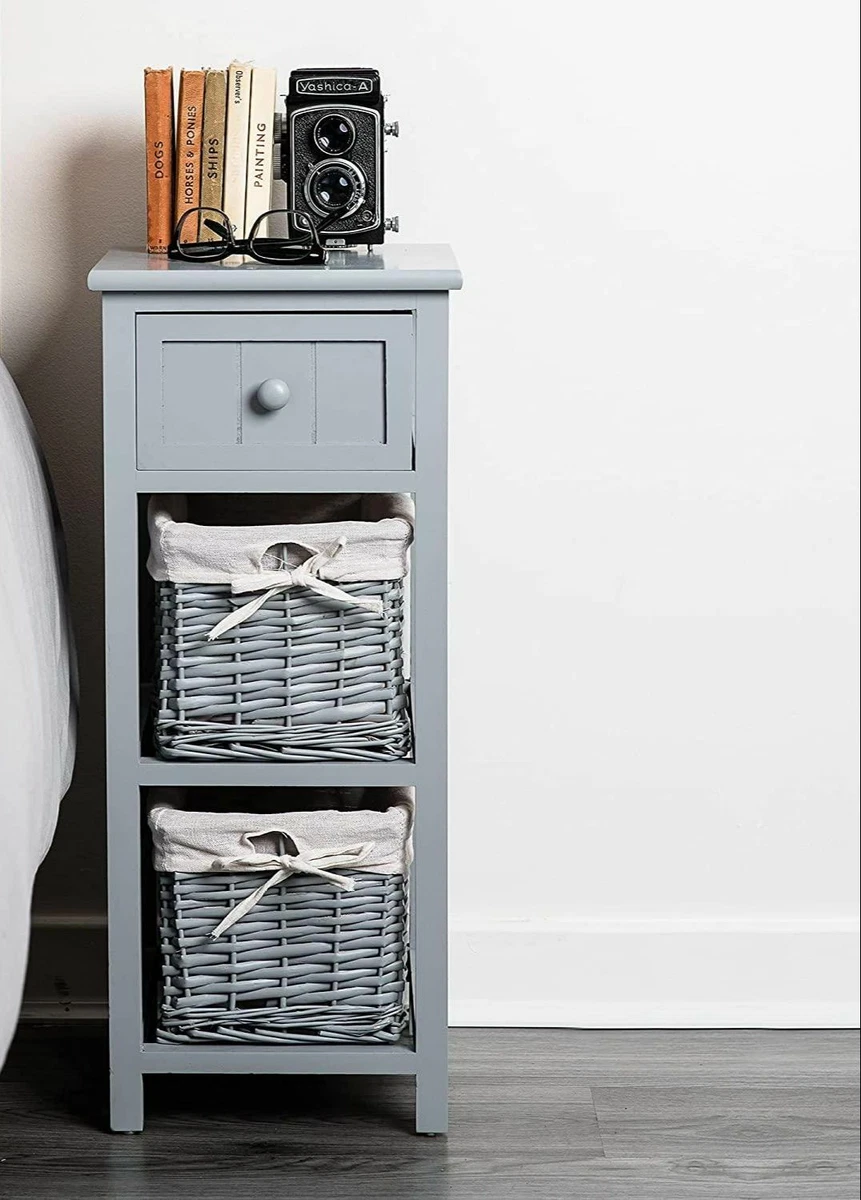 Telephone table with baskets outlet