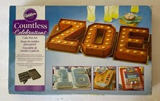 Letters and Numbers Cake Pan Set Wilton Countless Celebrations 21050801 Nonstick