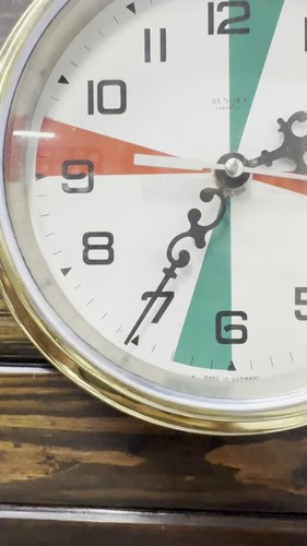 Original Benora Electro Quartz Movement Antique Marine Ship Wall Clock - Germany - Video 1 of 1