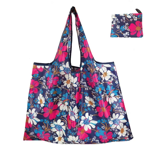 Large Foldable Reusable Ladies Shopping Bag Eco Tote Handbag Fold Away Bag UK - Picture 13 of 21