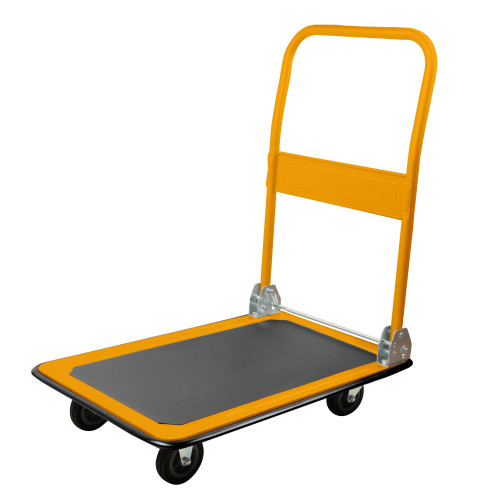 Carrello a Piattaforma 150 kg Acciaio | Ruote in Gomma Piena