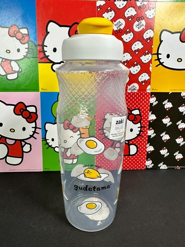 Zak! Sanrio Gudetama the Lazy Egg 30 Ounce Clear Water Bottle - 第 1/1 張圖片