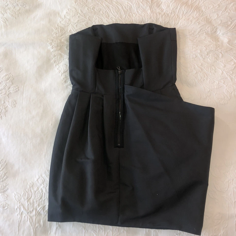 ACNE STUDIOS короткий черный корсет асимметричный платье размер 38 Iconic!!!!! - Изображение 2 из 4