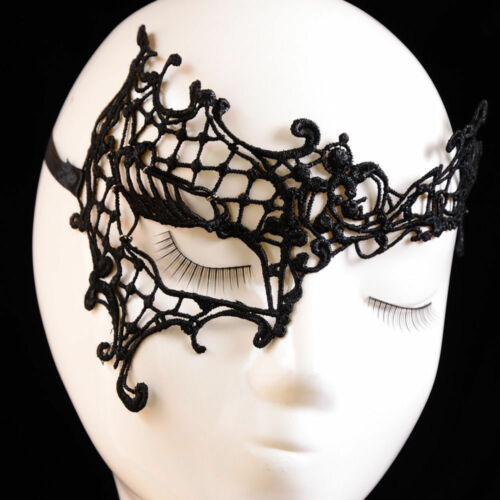 Mujeres Sexy Encaje Disfraz Masquerade Party Fancy Dress Halloween Eye Face Mask US - Imagen 12 de 26