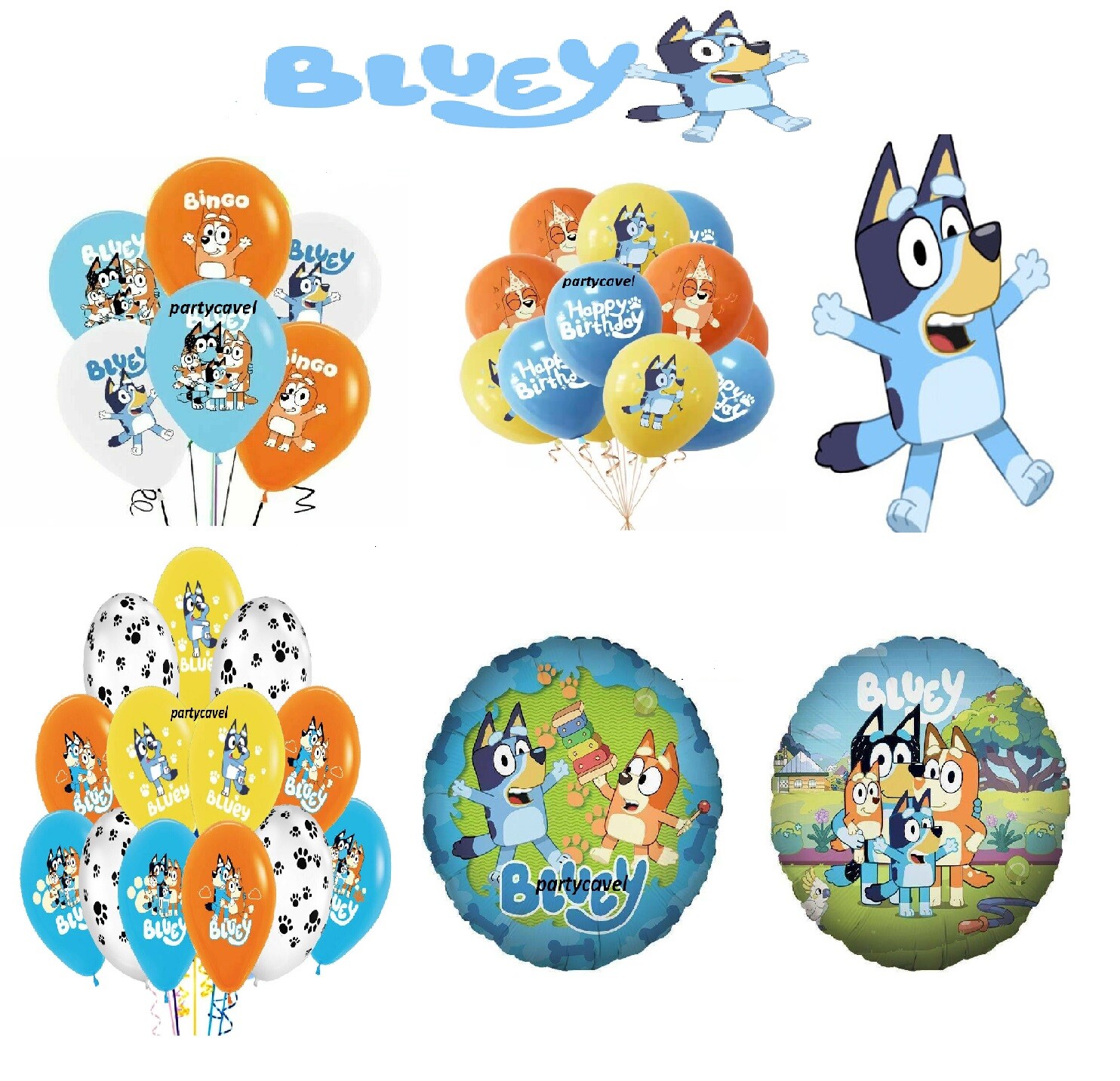 Bluey Bingo Themed Foil Balloon Set Maria S Parties vrogue.co