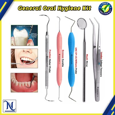 Examination Diagnostic Tools Sets, Tartar & Plaque Removal, Oral Care Cleaning