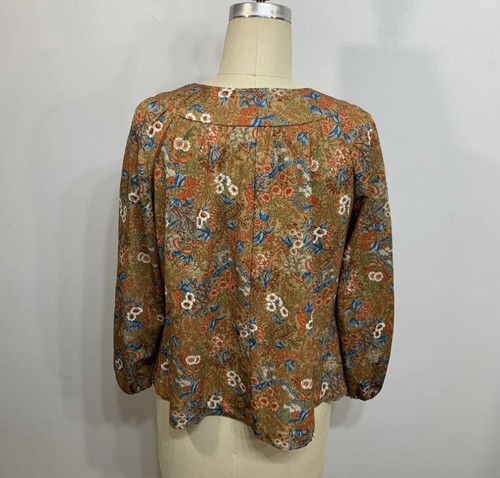 Vintage Top Prairie 70s Wildflower Print Medium - Picture 5 of 7