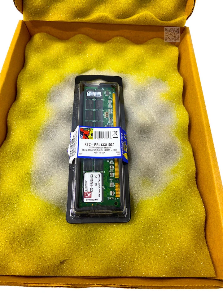 KTC-PRL133/1024 I GENUINE New Kingston 1GB SDRAM 133MHz PC133 ECC Reg Memory - Image 3 of 4
