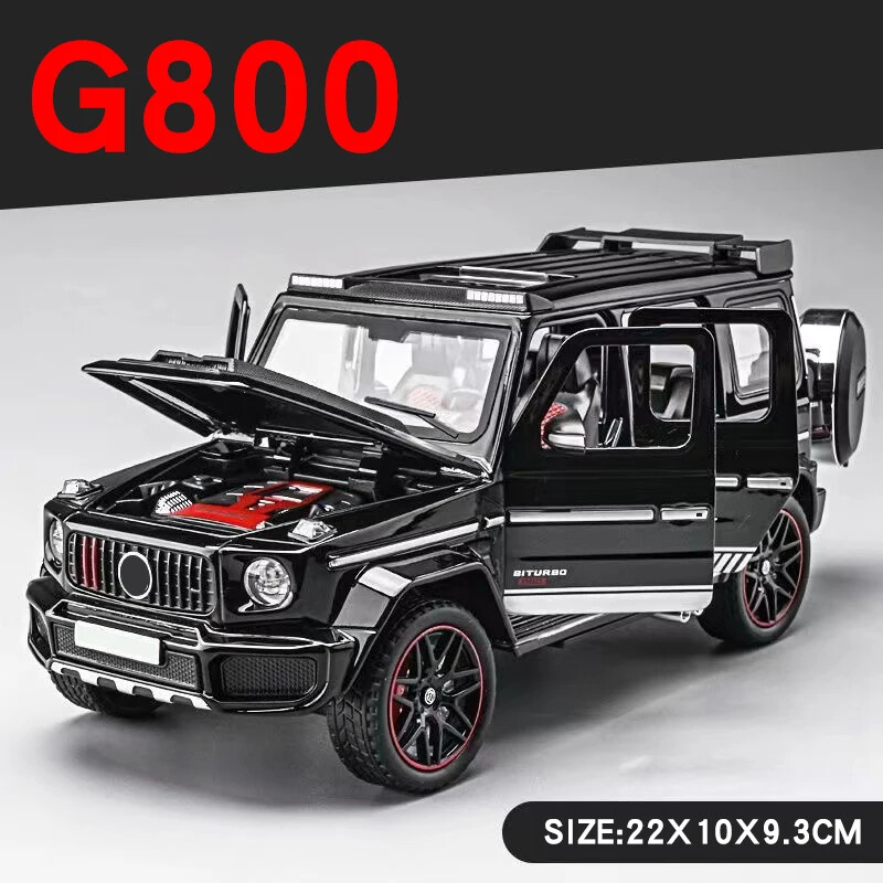 1:24 Mercedes Benz Brabus G800 Suv Alloy Model Car Sound Diecast