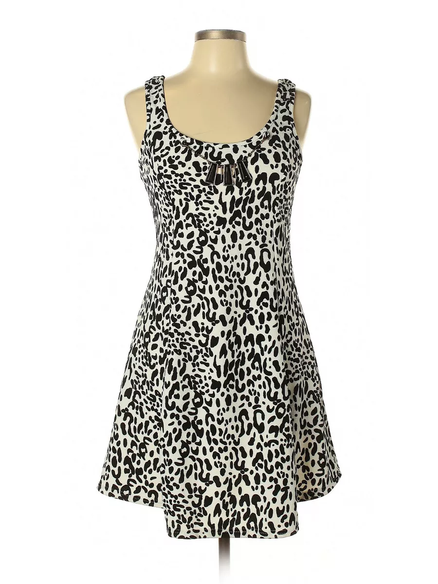Black cheetah print best sale dress