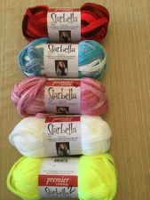 Premier Yarns - STARBELLA - Super bulky Weight Acrylic Tape Style Yarn