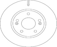 TRW 2X Bremsscheibe Vorne Ø280 Mm BelüFtet FüR Hyundai Ioniq AE 1.6 Gdi Hybrid