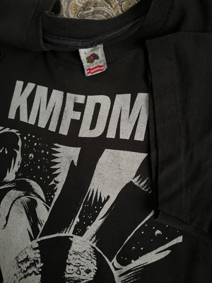 90s Vintage KMFDM Godlike industrial rock band shirt | eBay