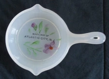 Circa 1920's Souvenir Tiffin Glass Frying Pan Skillet Atlantic City New Jersey