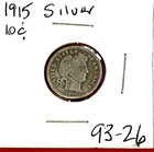 1915 Barber Dime – Silver 10¢ – Good Details – Key Early 20th Century U.S. Coin
