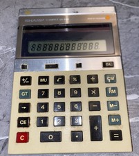 Sharp Compet QS-2124 Calculator Solar Powered Large - Vintage