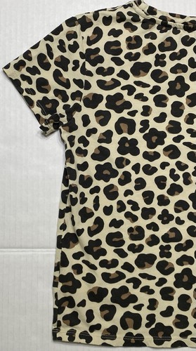 H & M Leopard Print T-Shirt Girls M(8-10) - Picture 8 of 18