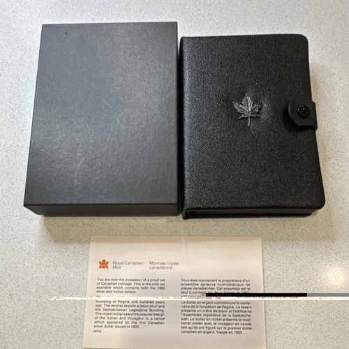 Royal Canadian Mint 1982 Proof Set Silver Nickel Dollars