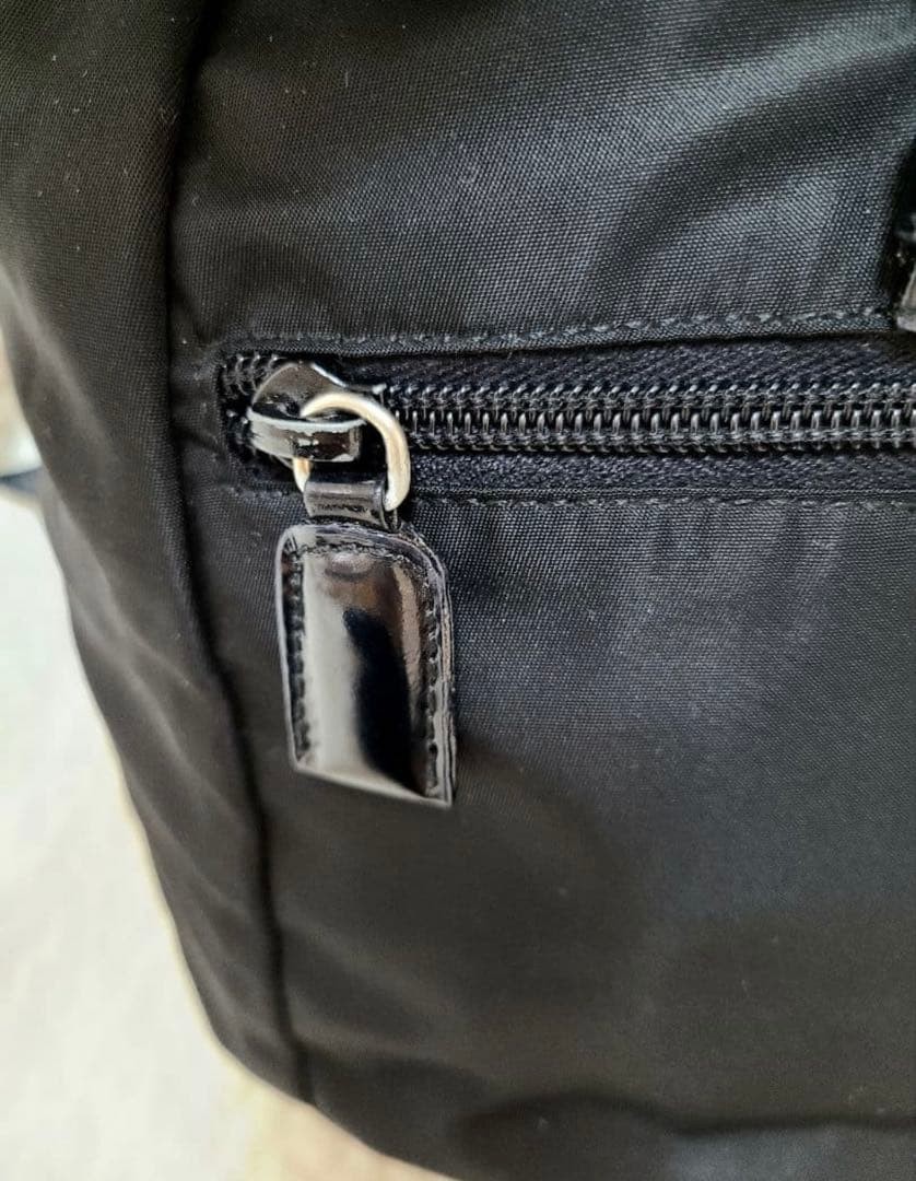 Vintage PRADA Nylon Mini Drawstring Backpack Black - image 10