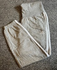 RRP£40 Adidas Maternity Womens Grey Joggers Trousers Adjustable Waist Size 12-14