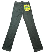 Vintage Wrangler Jeans Mens 29x34 Green Black 936GBL Cowboy Cut Slim Fit 90s