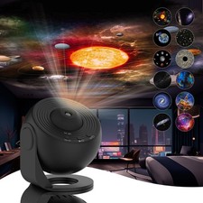 Galaxy Projector for Bedroom, 13 in 1 Planetarium Star Projector with Solar S...